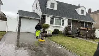 Customer refused to pay full price because it took us 8 mins and 29 secs to clean this driveway