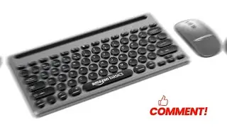 Amazon Basics Wireless Keyboard and Mouse l Set with Bluetooth
