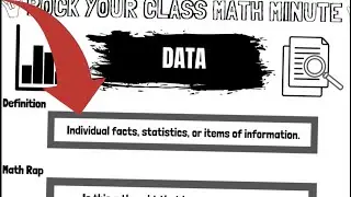 DATA - Rock Your Class Math Minute Video #rockyourclass #etienne #educorock