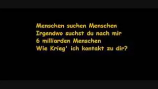 Menschen Suchen Menschen (lyrics)