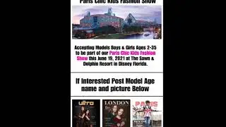 Paris Chic Kids Fashion Show Promotional Video