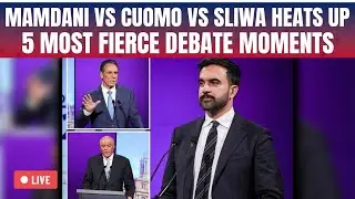 NYC Mayoral Debate 5 MOST EXPLOSIVE Moments LIVE | Mamdani, Cuomo, Sliwa&rsquo;s BIG CLASH | US LIVE