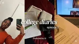 COLLEGE DIARIES | staying consistent, TikTok GONE?? getting it together!! homework grind + more