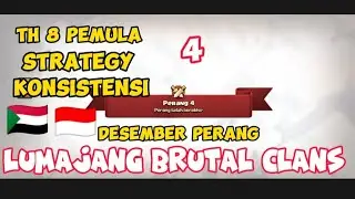 TH 8 PEMULA I CLASH OF CLANS I ATTACK STRATEGY WAR KE 4