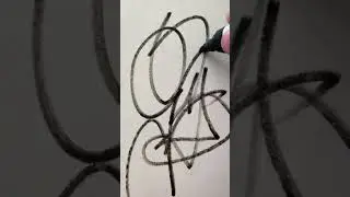 An unexpectedly satisfying scribble, mindfulness art therapy 🥳