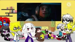 Undertale reacts to Godzilla vs King Ghidorah Round 1 (Gacha Club Au)