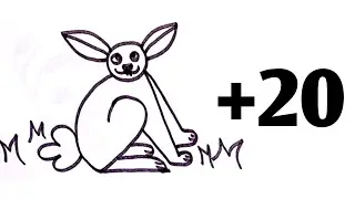 How to Draw Amazing Rabbit Art from Number 2 | Easy & Unique Number Drawing