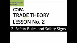 Safety Rules and Safety Signs in Telugu