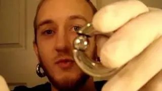 How to insert large gauge captive bead rings and segment rings, body jewelry, ear stretching