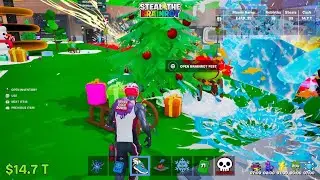 Play the new Christmas Event Admin abuse in fortnite steal the brainrot