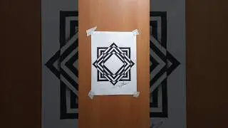 Easy 3D illusion drawing🤔🤯😲🧐 #shorts #3d #illusion #drawing #art