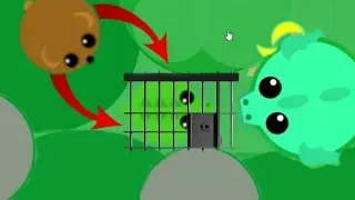 TRAPPING PETS IN MOPEIO! TROLLING STUCK ANIMALS / MEGA NEW TROLL TRICK w/ DRAGON (Mope.io Gameplay)