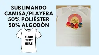 SUBLIMANDO CAMISA/PLAYERA 50% Poliéster * 50% Algodón Easter/Pascua!