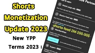 how to accept youtube new partner program 2023 policy shorts feed