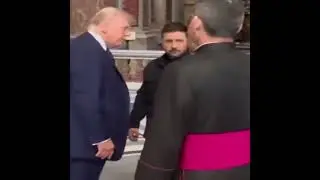 MIRACLE: Trump & Zelensky have secret meeting on sidelines of Pope Francis's funeral in the Vatican!