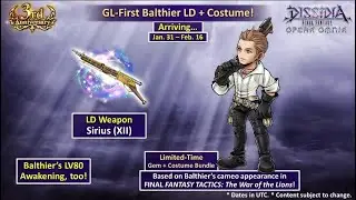 [DFFOO / GLOBAL] Global First's Release LD: Balthier! Showcase