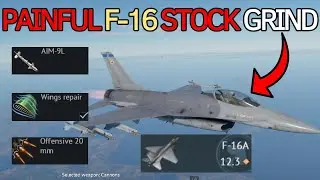 My PAINFUL F-16A STOCK grind. Here's how it went...