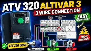 Schneider Altivar 320 VFD 2Wire,3Wire,Potentiometer Wiring.#sudhirtechnical #schneider