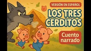 Los Tres Cerditos 🐷🐺 | Cuento narrado para ni&ntilde;os (audio + texto karaoke)