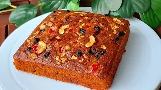The Easiest Christmas Fruit Cake You’ll Ever Bake! No Overnight Soak! Mix, Bake Celebrate | ChamAura