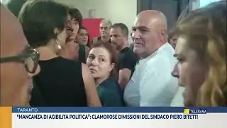 Mancanza di agibilità politica clamorose dimissioni del sindaco Piero Bitetti