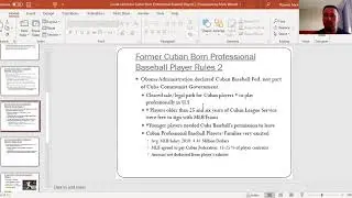 Social Justice for Cuban Born Professional Baseball Players. [H3]