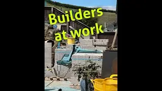 OWEN OUTDOORS is live, watching my next door neighbour, having his extension built ..