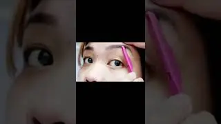 HOW I SHAVE MY EYEBROW USING SIMPLE STEP #dailyvlogs #eyebrows #familyvideo #shortsvideo
