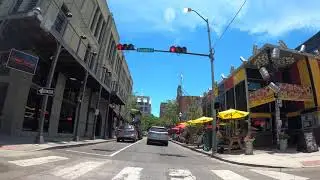 Drive through Downtown Mobile - Alabama