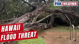 Hawaii Blasted By Rain And Wind, Flood Watch In Effect Through Monday