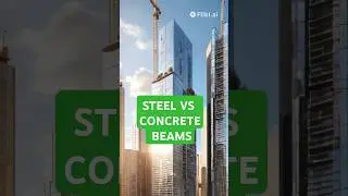 Steel vs. Concrete Beams: Which is Stronger? 🏗️💪RCC vs Steel