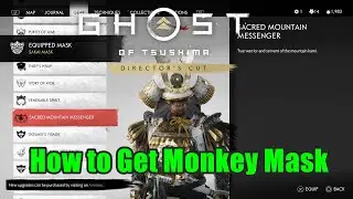 How to Get Sacred Mountain Messenger Mask (Monkey Mask) Ghost of Tsushima : Iki Island