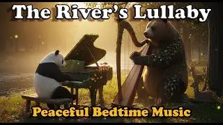 The River&rsquo;s Lullaby | Panda Piano & Grizzly Harp | Relaxing Bedtime Music for Kids Sleep