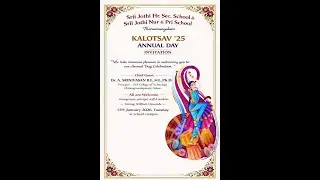 KALOTSAV`25 ANNUAL DAY Srii Jothi Hr. Sec. School & Srii Jothi Nur & Pri School Tharamangalam