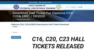 ap diploma C16, C20, C23 oct/nov 2024 regular and supply exams hall ticket released|