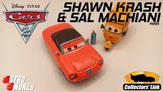 Mattel Disney/Pixar Тачки 2 Шон Крэш и Сэл Мачиани (Гран-при мира) Allinol Blowout 2-Pack 2014