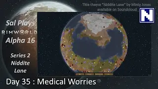 S2 Day 35 Sal Plays Rimworld Alpha 16 - Niddite Lane - Medical Worries