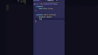 CSS Drop Cap Effect #shorts