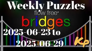 Flow Free Bridges - Weekly Puzzles - Sawtooth Challenge - 2025-06-23 to 29 - June 23rd to 29th 2025