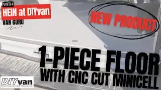Hein at DIYvan shows our composite floor with minicell insulation for Transit crew van.