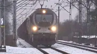 Składanka kolejowa z D29-351 | Szczecin Zdunowo, 20.01.2018 | DB, CTL, PKP Intercity