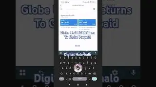 Globe Unli 5G Returns To Globe Prepaid (as of 2025/04/18) | Digital Halo-halo [ ▶ YouTube Shorts ]