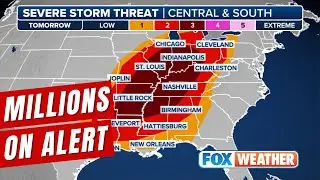 Widespread Severe Weather Threat Covers Much Of Central, Eastern US For Third Straight Weekend