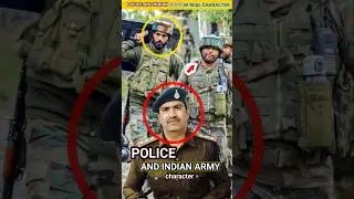 Indian🤨 army vs police respect and character#shorts #Indian army#please#military#respect