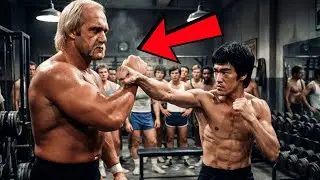 Bruce Lee estaba en el gym cuando Hulk Hogan presumió sus 140kg y fue derrotado en solo 9 segundos