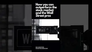 How you can outperform the stock market and the Wall Street pros #investing #stockmarket #finance