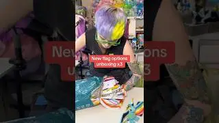 Lots of new Pride flag options added for the bat plushies #Igbtqia #butch #unboxing #Pride#plush
