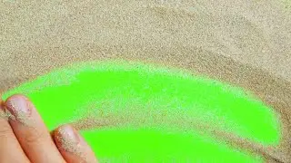 Sand on a Green Screen - Sand on a chroma key