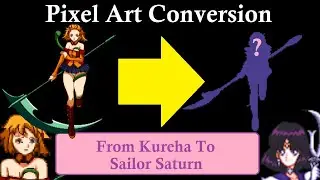 🎨 Sailor Saturn Forward Jump 4th Frame Pixel Art Conversion From Daemon Bride To Arcade Style🎨