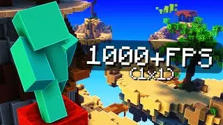 Jugué BEDWARS con un TEXTURE PACK 1x1 (+300 FPS)